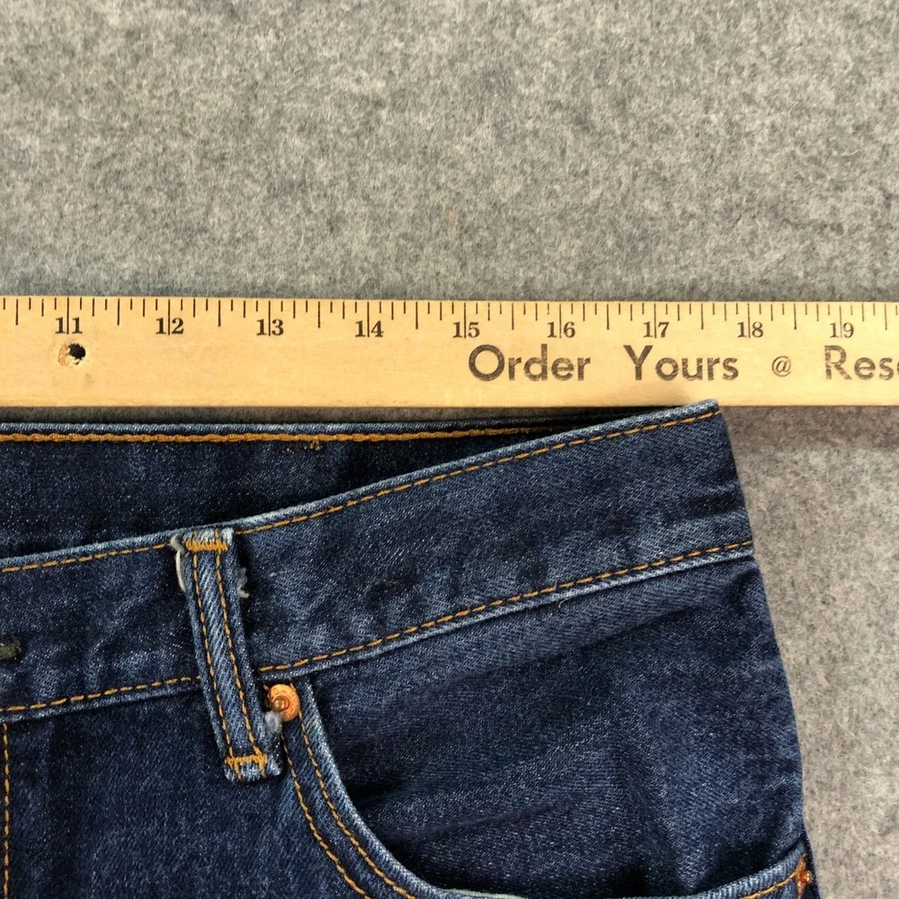 Levis 517 Mens Jeans 35x32 Bootcut Blue Dark Wash Regular Fit Denim Mid Rise